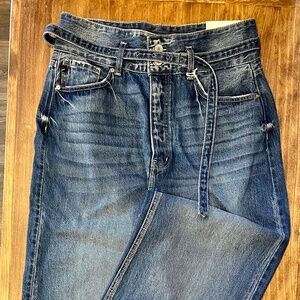 Kan Can 90's wide leg belted jeans